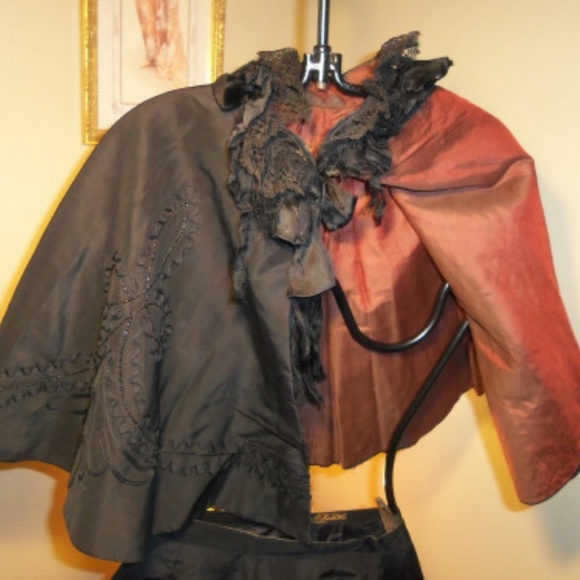 Jackets & Blazers - Victorian 1870s Beaded  Cape Authentic